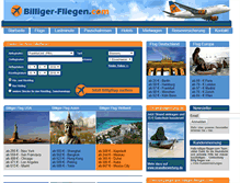 Tablet Screenshot of billiger-fliegen.com